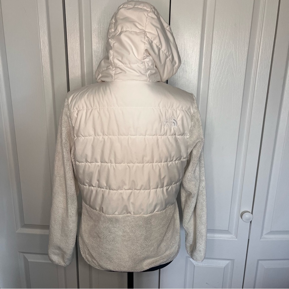 The North Face Girls Sherpa Mashup Full-Zip Hoodie Fleece Jacket Sz XL White - Picture 9 of 14